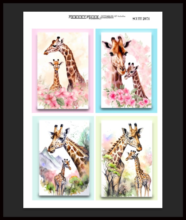 2074 Scutt cuttable Giraffe  min buy  5